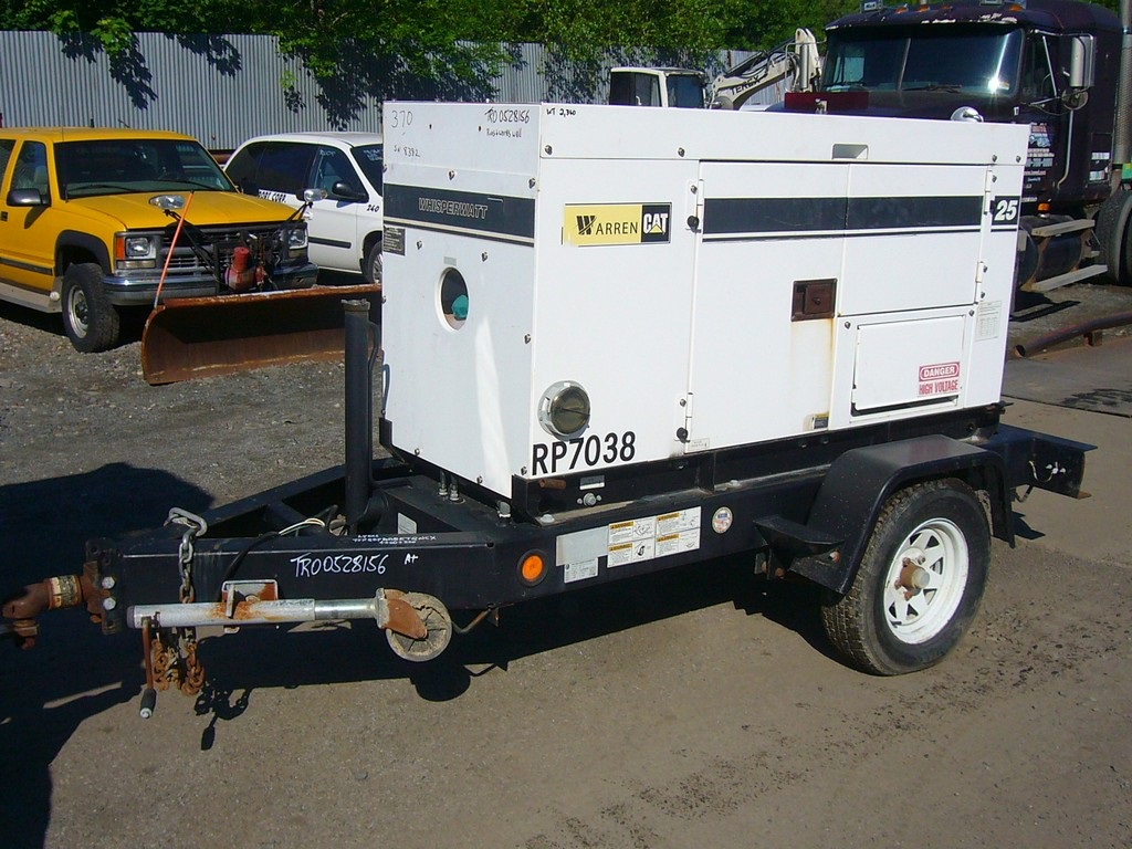 2008 Multiquip/Whisperwatt DCA-25SSIU2 Trailer Mounted Generator