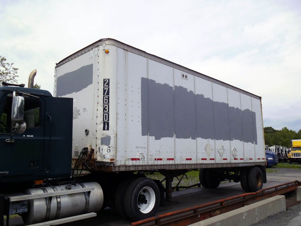 1987 Wabash/Fruehauf DVDBHPC 28' Single Axle Dry Box Trailer for sale
