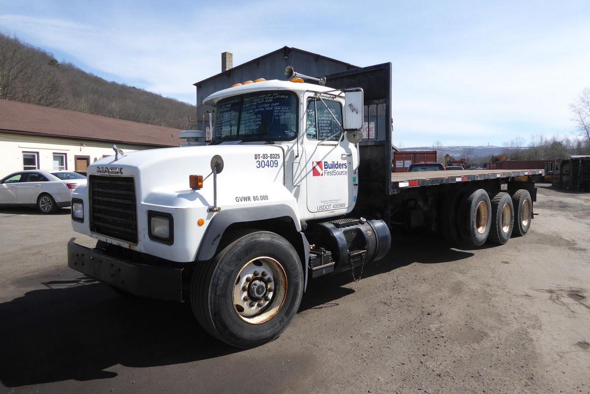 2004 Mack RD690STri Axle Flatbed Dump Truck for sale by Arthur Trovei